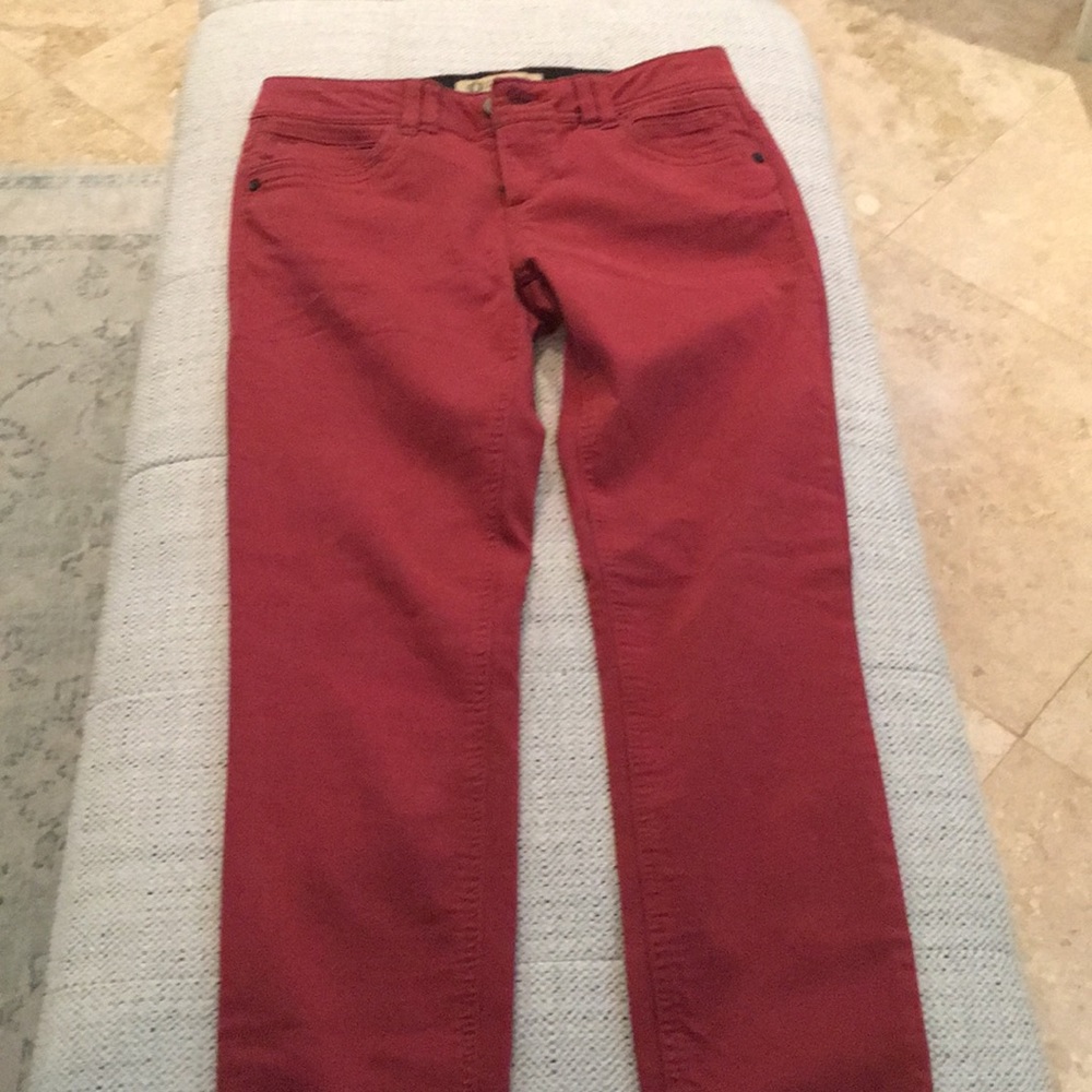 Bergundy pants